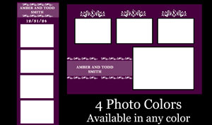 4 Photo Layout - Purple example