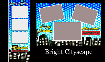 Bright Colorful City Background
