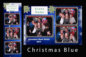 Christmas Theme Blue Background