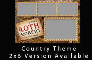 Blue Backgroud with swirls Photo Booth Theme