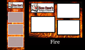 Fire Themed Photo Booth Layout